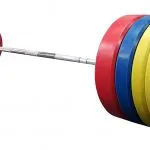 York 325 Pound Rubber Training Bumper Plate Set (Color) - York Barbell - image 2