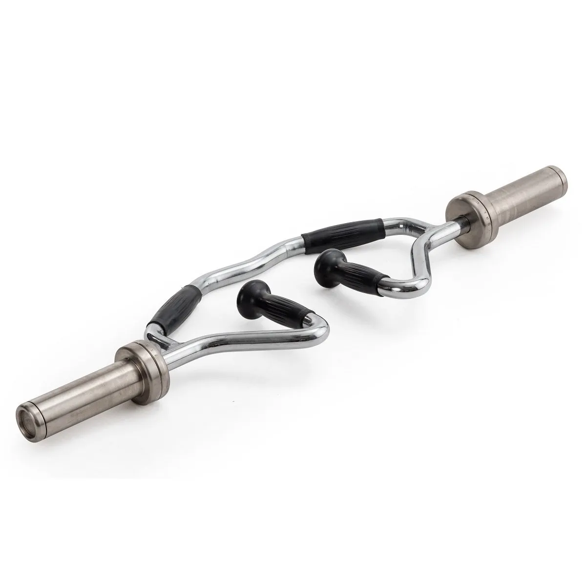 York Barbell International “Bi-Tri-Trap” Bar w/ Rubber Grips - York Barbell - image 1