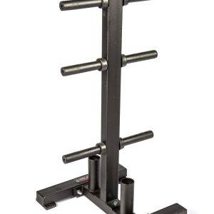 York Olympic Weight Plate Tree with Barbell Storage