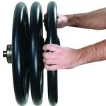 York Iso-Grip Steel 300 Pound Olympic Plate Set - York Barbell - image 4