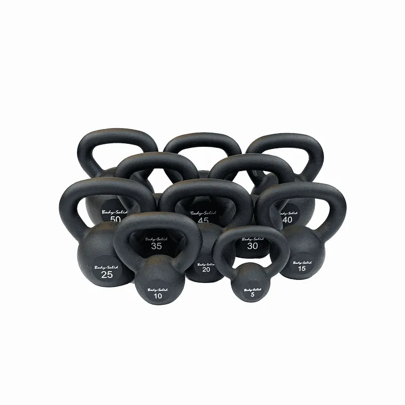 Body Solid 5-50lb Kettlebell Set W/Rack - Body Solid - image 4
