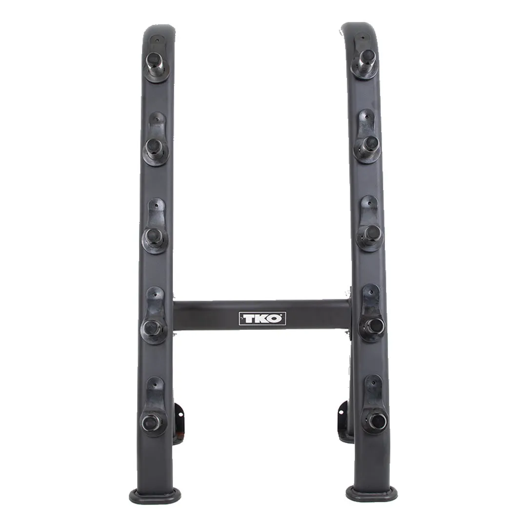 845BBR-BKfront.jpg TKO 5 Bar Barbell Rack - TKO - image 5
