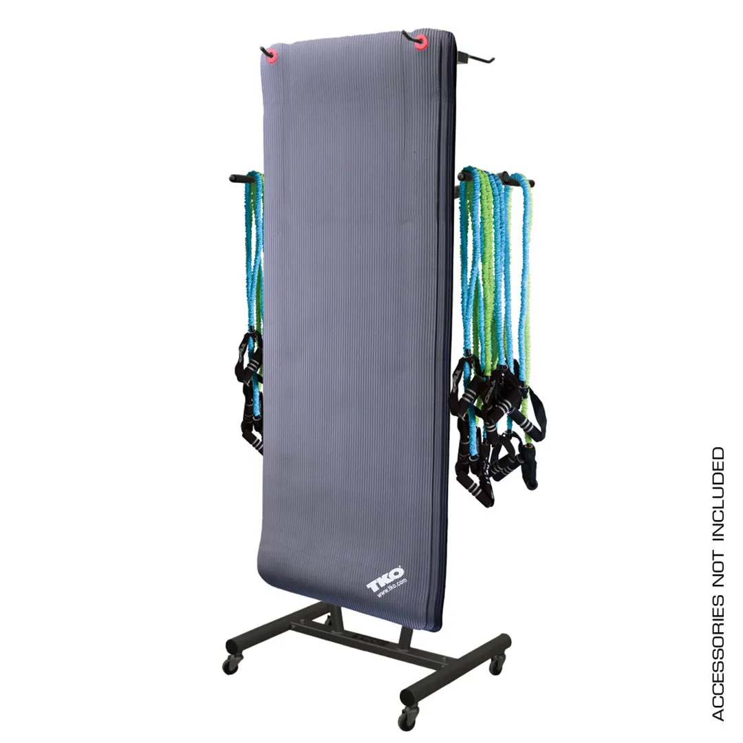 850MR-02_1000BLACK.jpg TKO Commercial Hanging Club Mat Rack - TKO - image 2