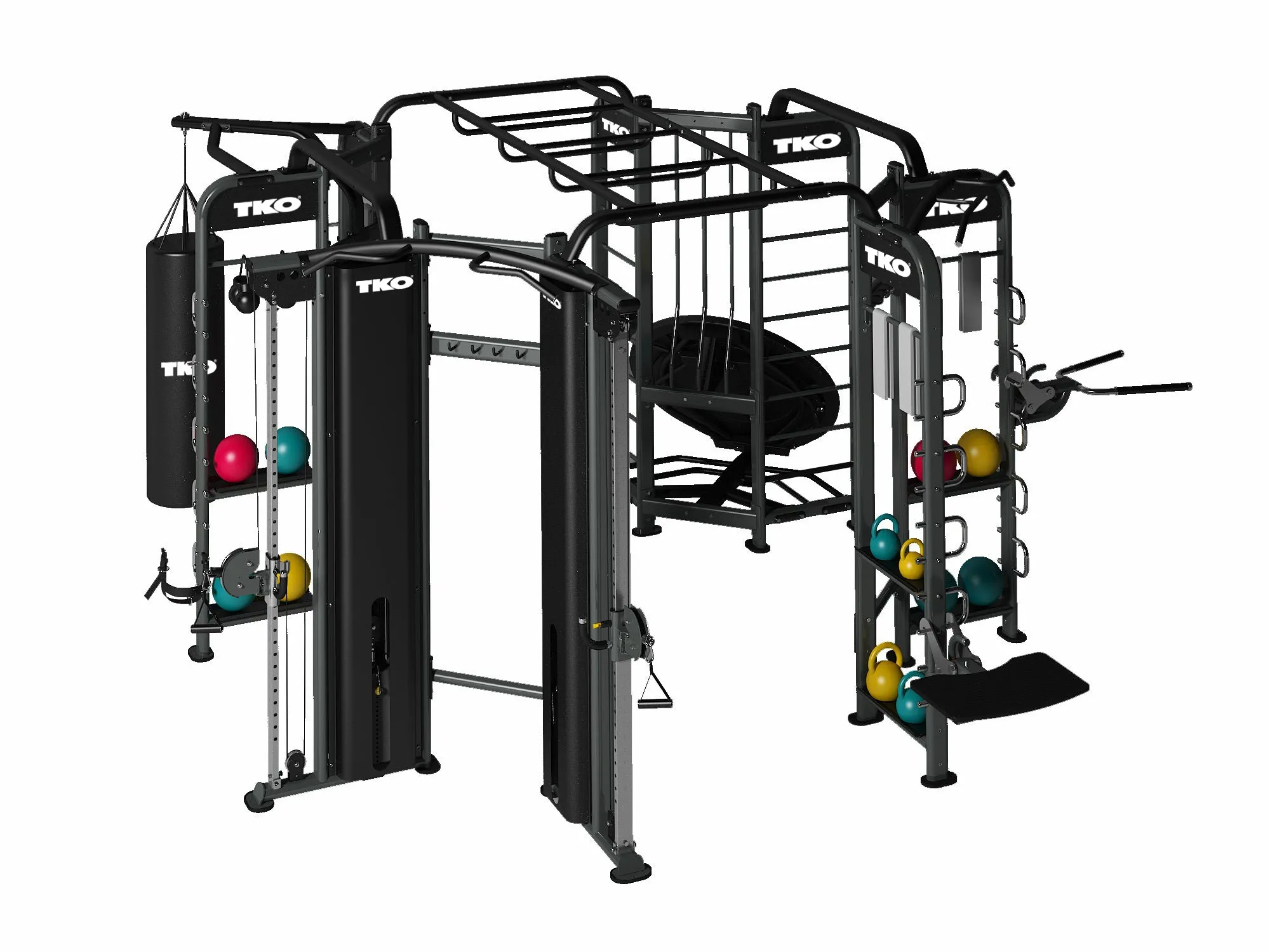 TKO Stretching+Boxing+Rebounder+Cable Station - TKO - image 1