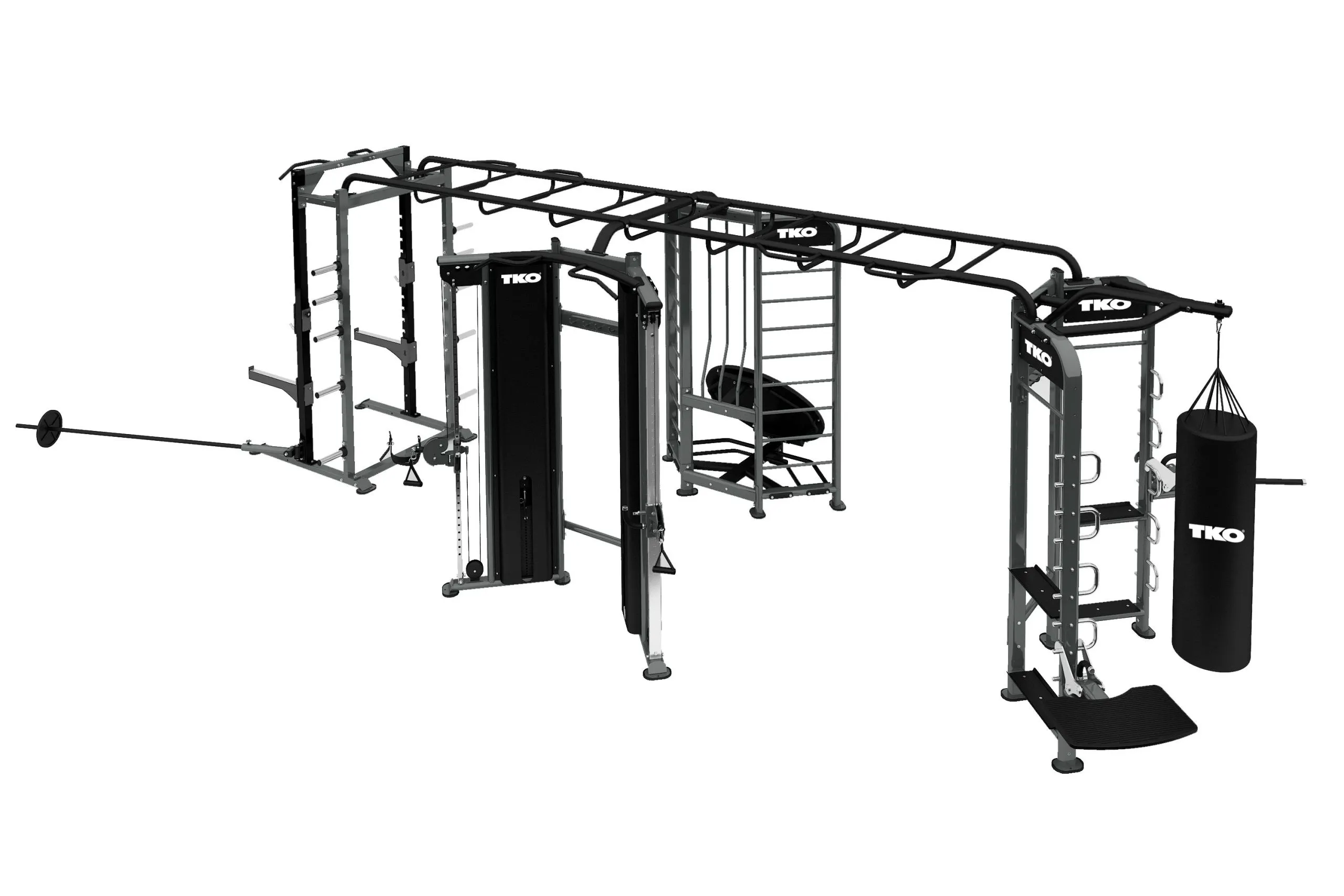 TKO Functional Trainer + Boxing + Rebounder + Power Rack Station - TKO - image 1