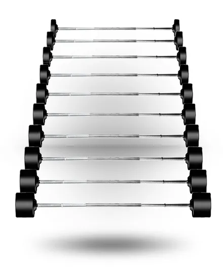 York Rubber Fixed Straight Barbell Set - York Barbell - image 1