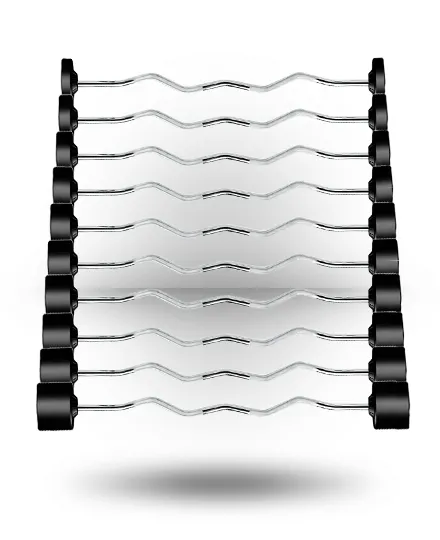 York Rubber Fixed Pro Curl Barbell Set - York Barbell - image 1