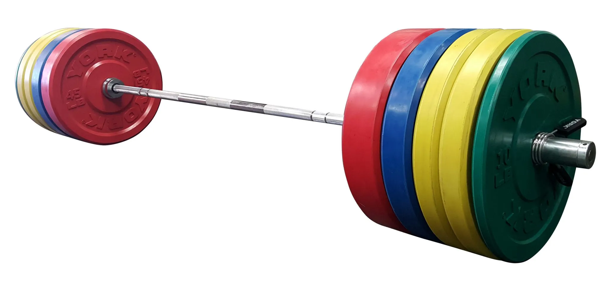 York 160kg Colored Metric Rubber Training Bumper Plate Set - York Barbell - image 2
