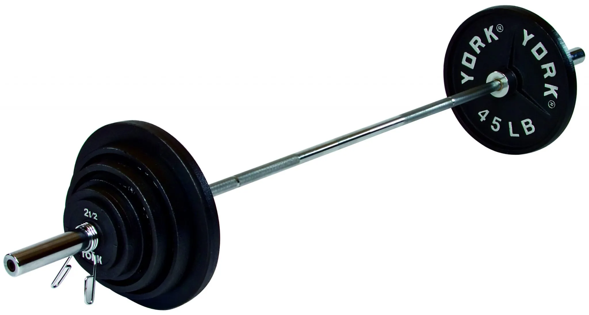 York Barbell 300 Pound Deep Dish Olympic Weight Plate Set - York Barbell - image 2