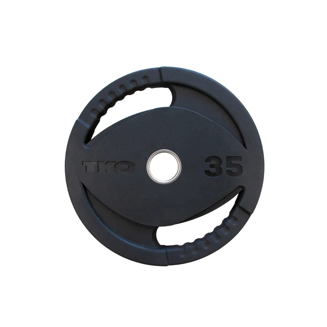35plate TKO 300 Pound Olympic Rubber Plate set w/1,000 Pound Bar & Collars - TKO - image 11