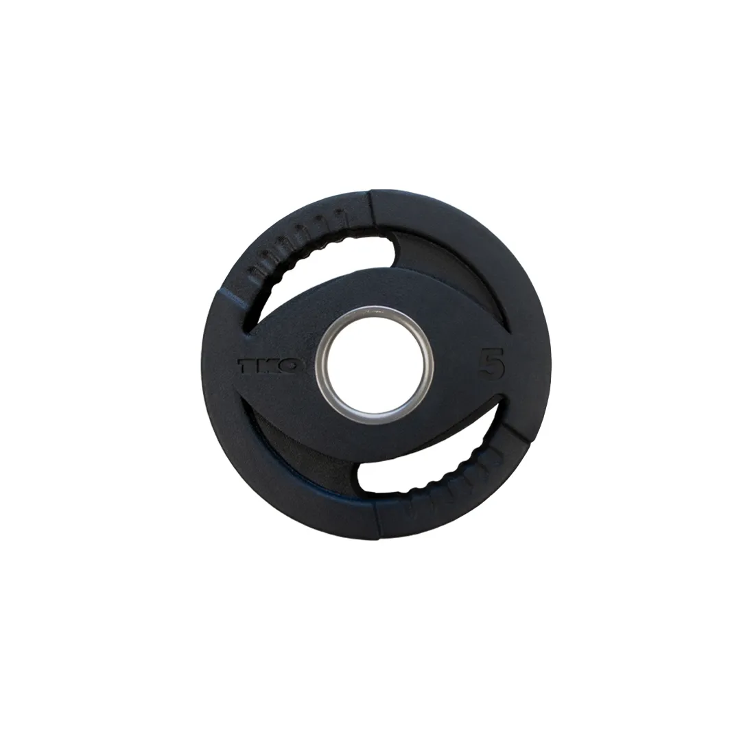 5plate TKO 300 Pound Olympic Rubber Plate set w/1,000 Pound Bar & Collars - TKO - image 8