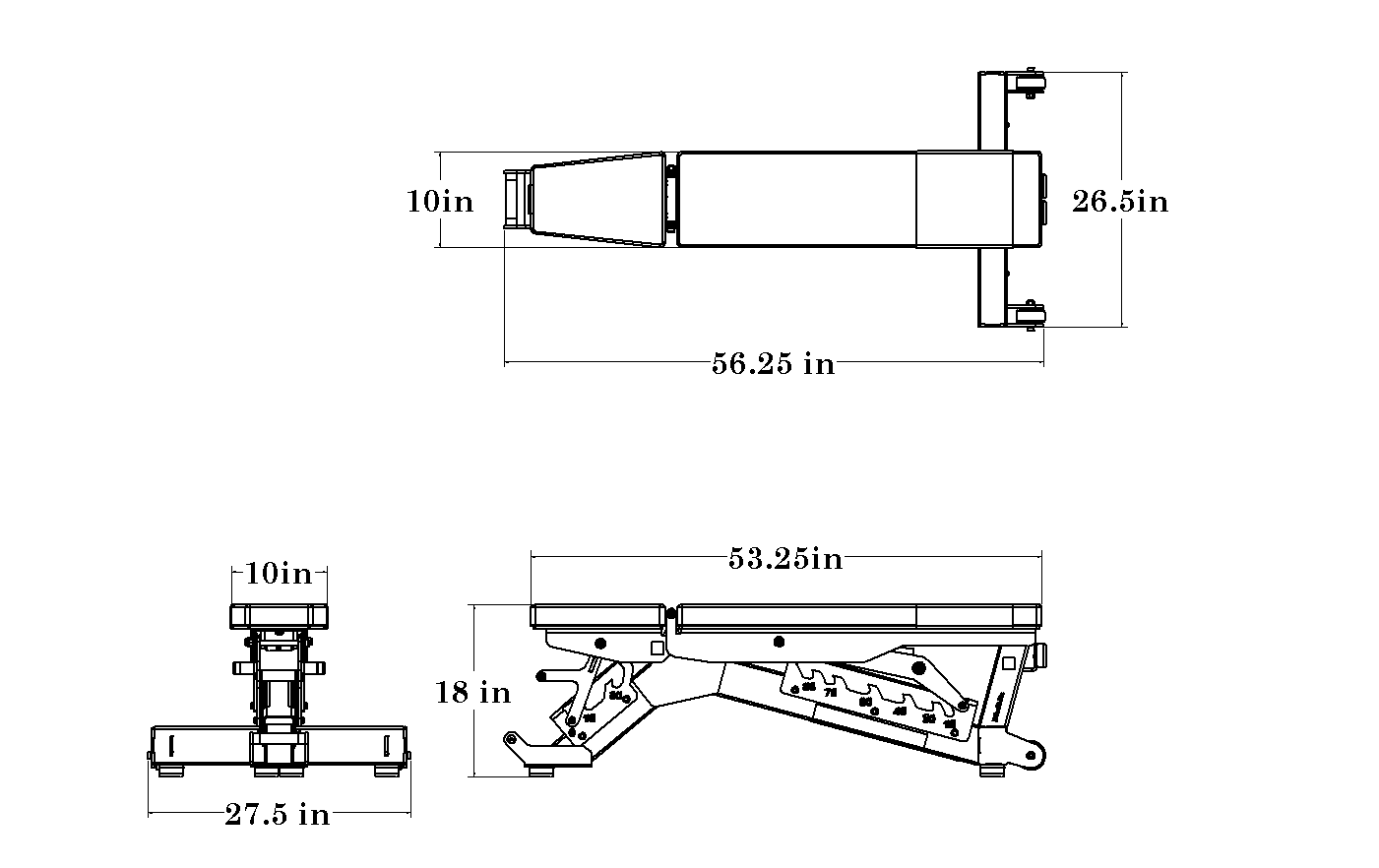 Multi-Angle Adjustable Bench